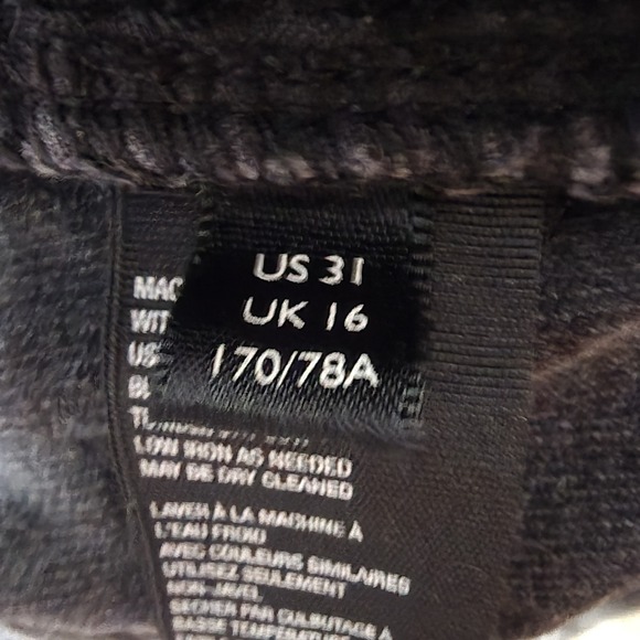 We The Free Faded A Line Womens Mini Skirt Black Denim Casual Distressed Size 31 - Picture 8 of 12